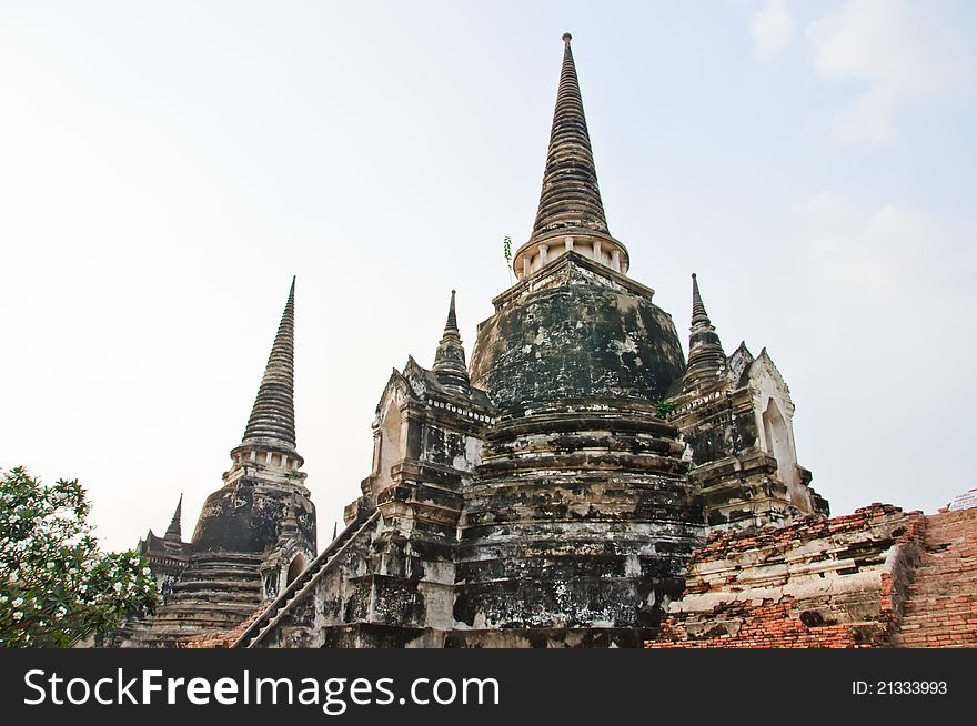 Pagoda of WAT PHRASRI SANPHET for the king ,Ayutthaya,Thailand. Pagoda of WAT PHRASRI SANPHET for the king ,Ayutthaya,Thailand