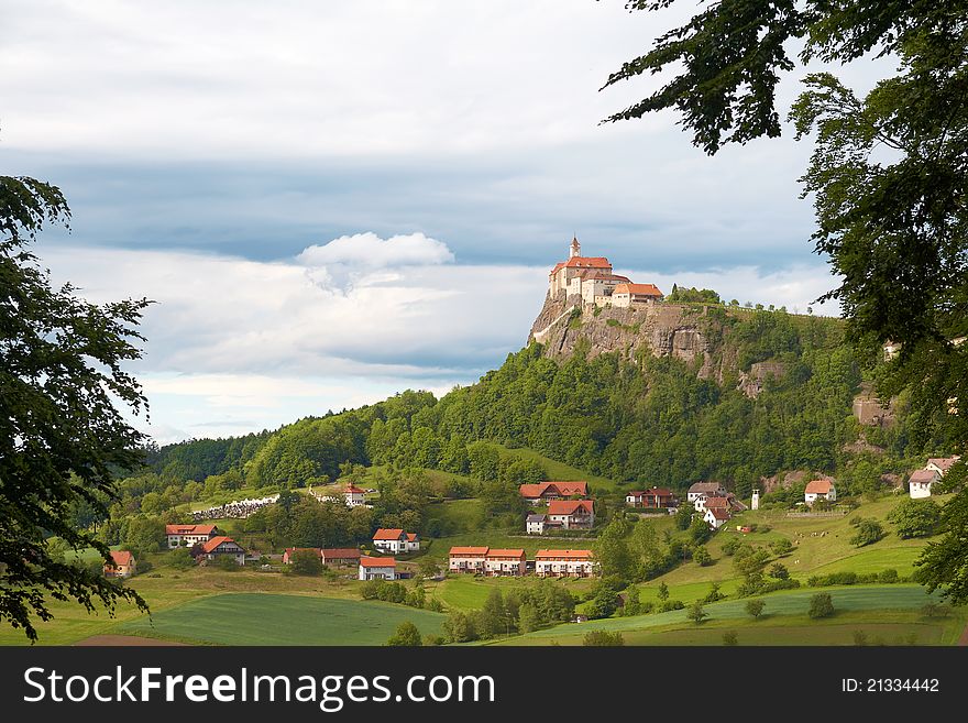 Medieval  castle on the hill. Austria