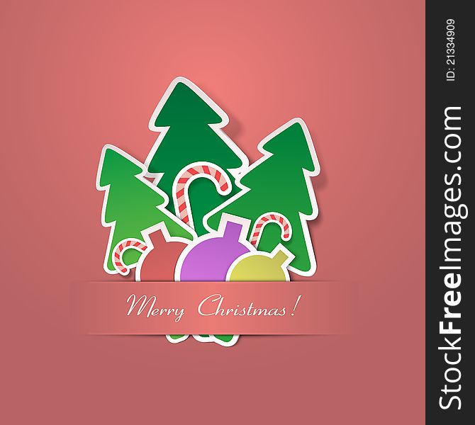 Christmas background. Vector illustration. Eps10