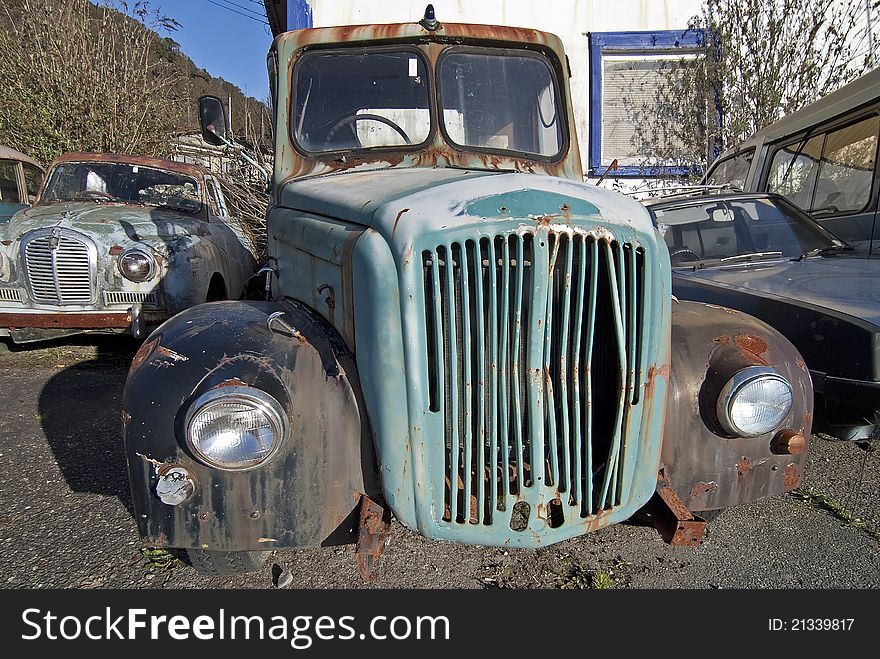 Abandoned truck