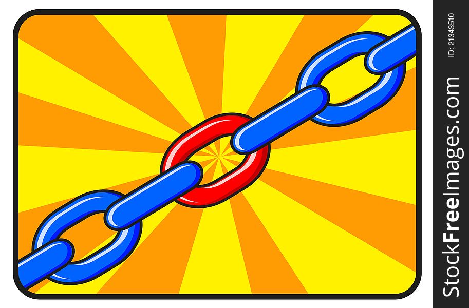 Illustration Of Solid Chain