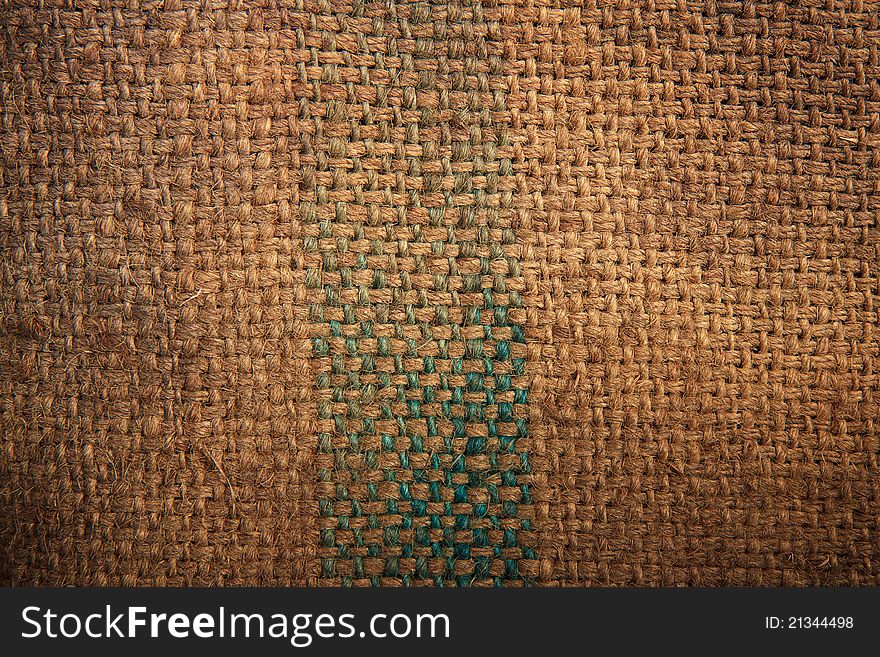 Background of Natural burlap hessian sacking