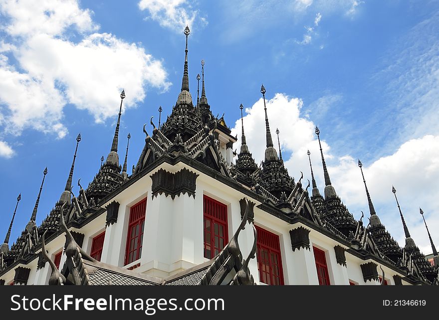 Loha Prasat Temple (Wat) in Bangkok Thailand