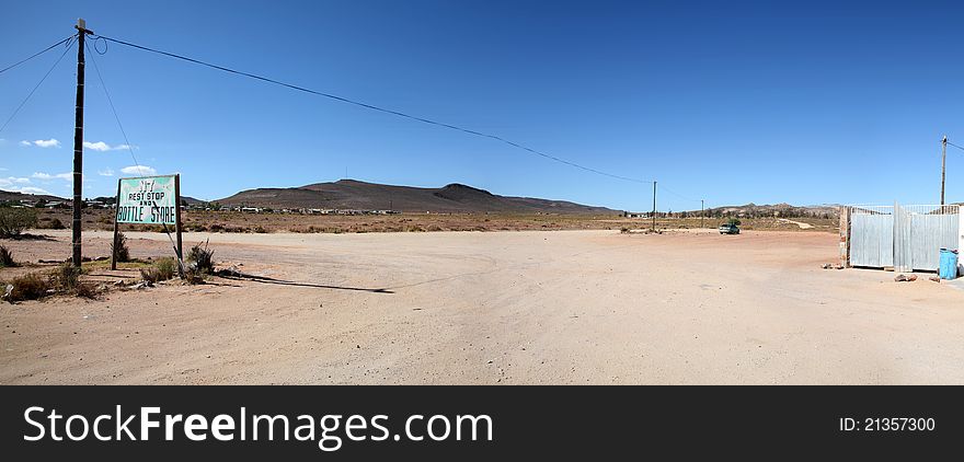 Panoramic landscape in the North of South Africa.