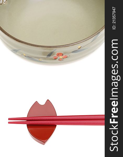 Chopstick And Rice Bowl