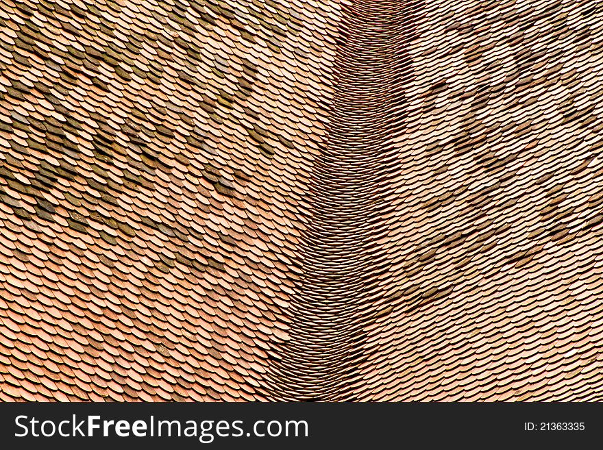 Tiling roof. Can be used as background.