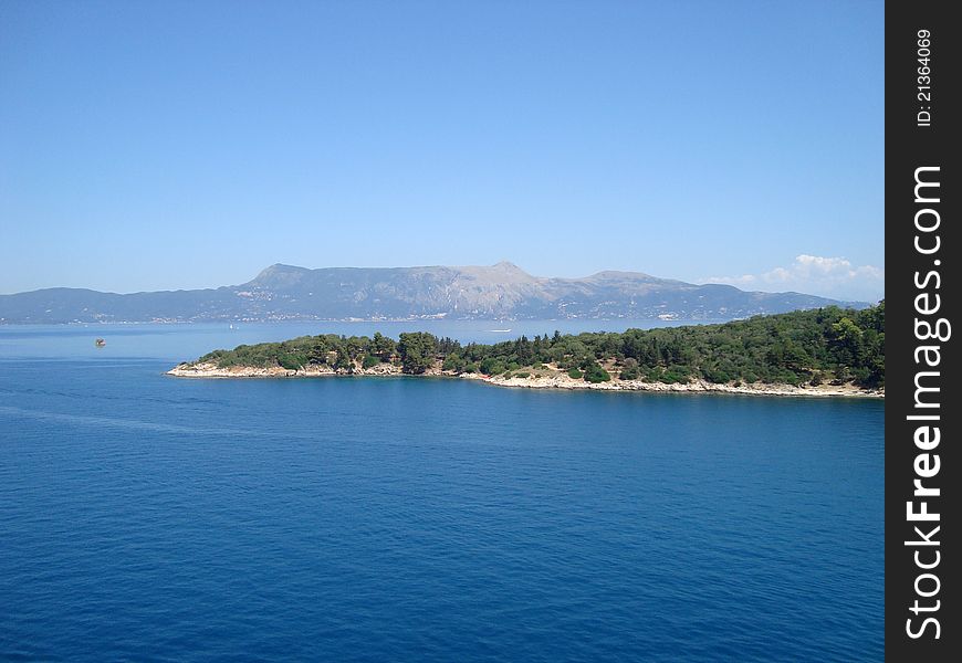 Detail of island in Mediterranean sea, Greece. Detail of island in Mediterranean sea, Greece