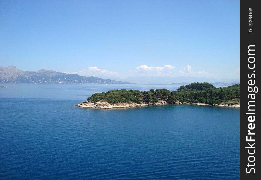 Detail of island in Mediterranean sea, Greece. Detail of island in Mediterranean sea, Greece