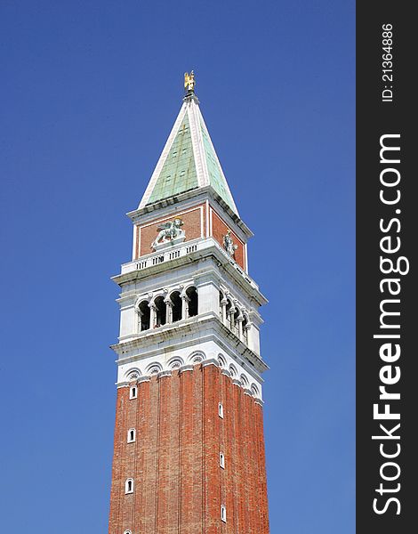 Tower on San Marco Square in Venice, Italy. Tower on San Marco Square in Venice, Italy