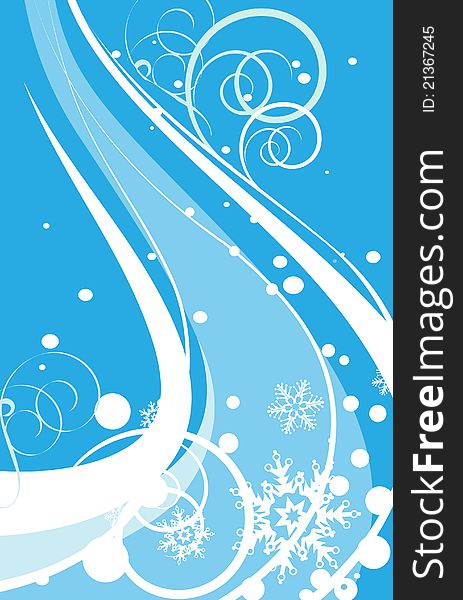 Christmas blue background for your design