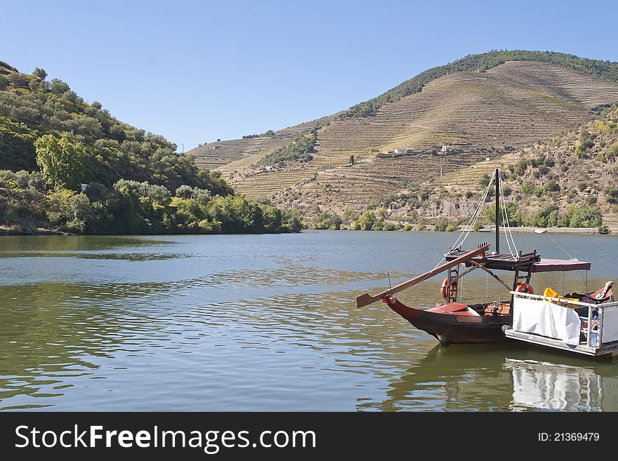 View from  PinhÃ£o vilage in Portugal to Douro valey. View from  PinhÃ£o vilage in Portugal to Douro valey