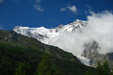 Macugnaga, Italy. View Of Monte Rosa Stock Photos Macugnaga, Italy. View Of Monte Rosa Stock Photos