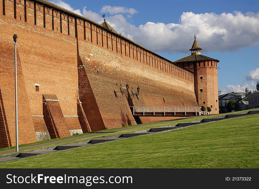Kremlin Wall In Kolomna