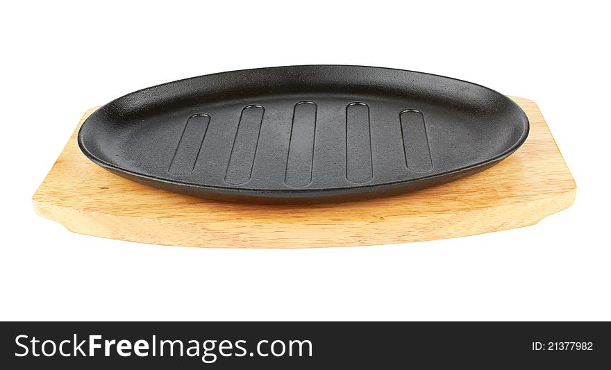 Frying pan, isolated on white background. Frying pan, isolated on white background