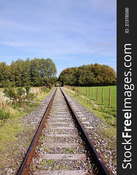 Converging Railway tracks