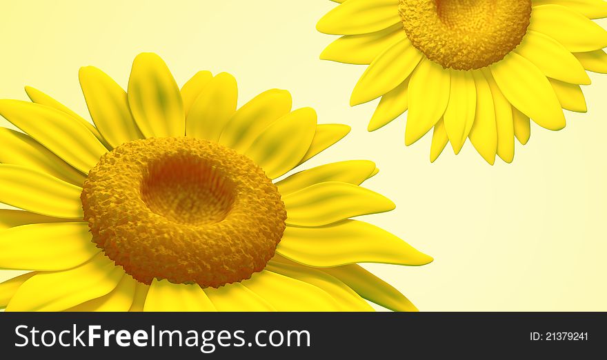 3D sunflower