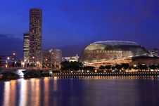 Esplanade Theater With City Hall Stock Image Esplanade Theater With City Hall Stock Image