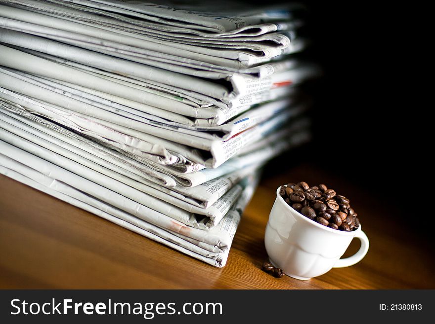 Newspaper And Coffee