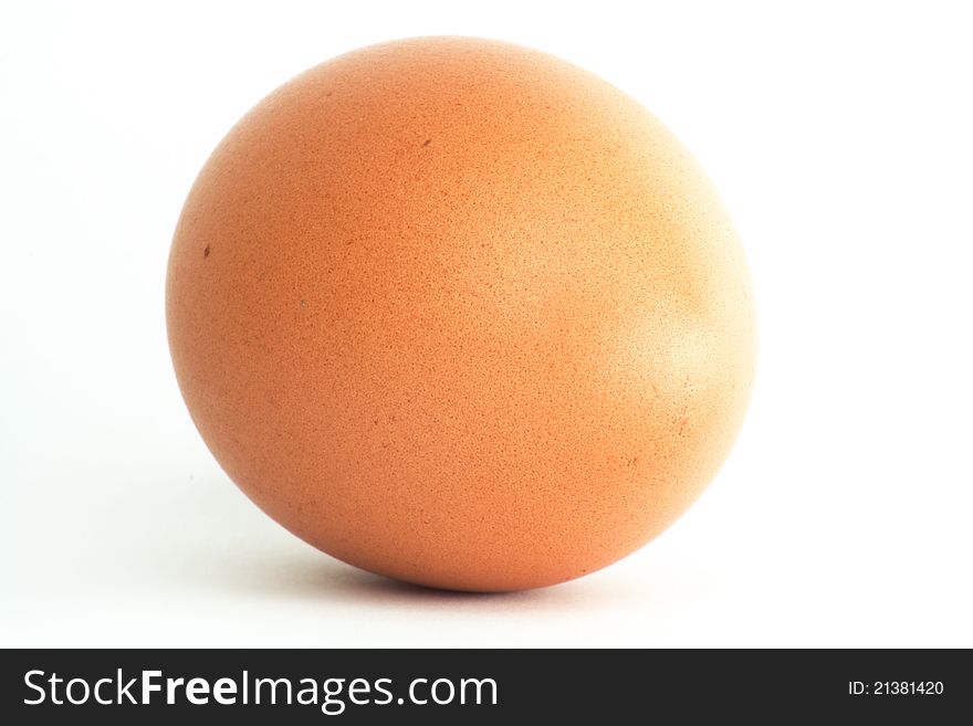 Egg on a white background. Egg on a white background