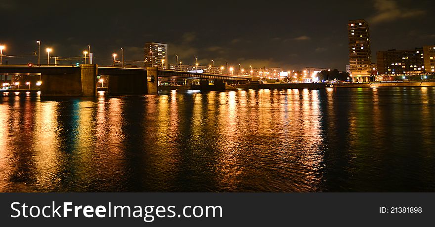 Night View Of Volodarsky Bridge In St Petersburg
