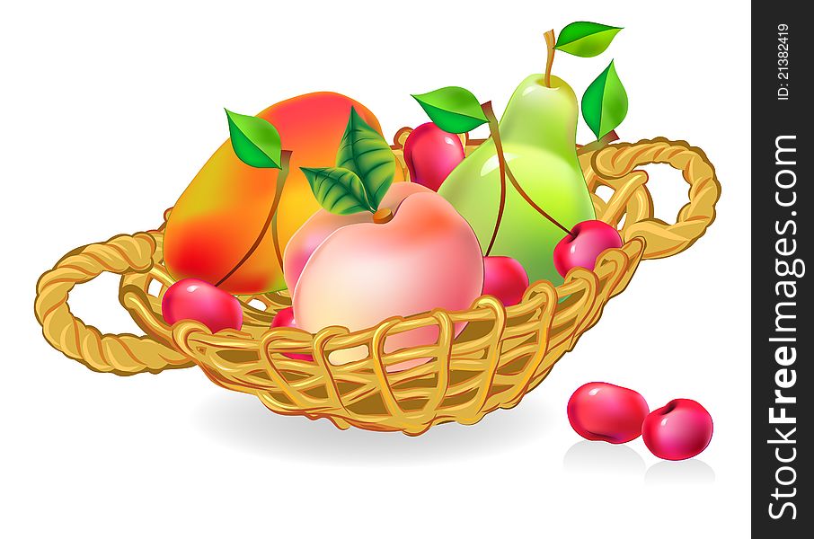 Basket With Fruits Collection