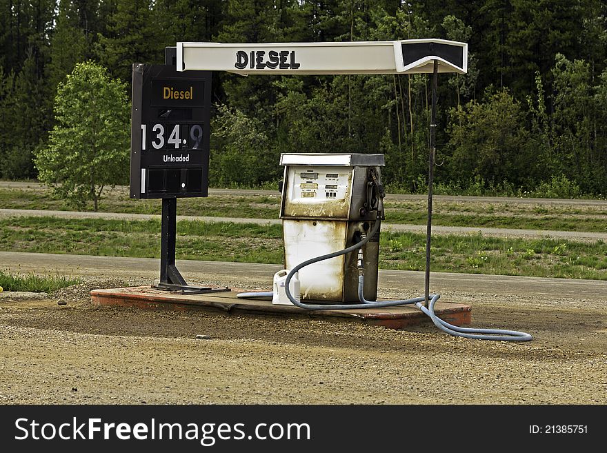 Gas station on Alaska Highway