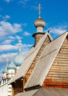 Domes And Crosses In Kremlin Of Of Suzdal Stock Photography Domes And Crosses In Kremlin Of Of Suzdal Stock Photography