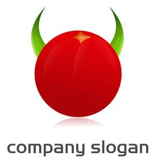 Angry Tomato Logo Royalty Free Stock Photos Angry Tomato Logo Royalty Free Stock Photos