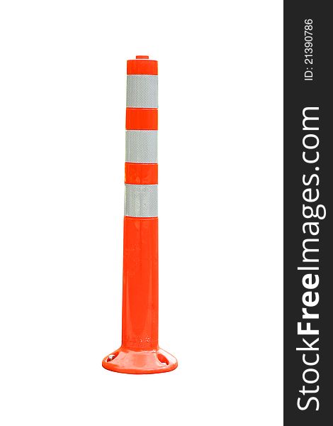 The traffic Pole on white background