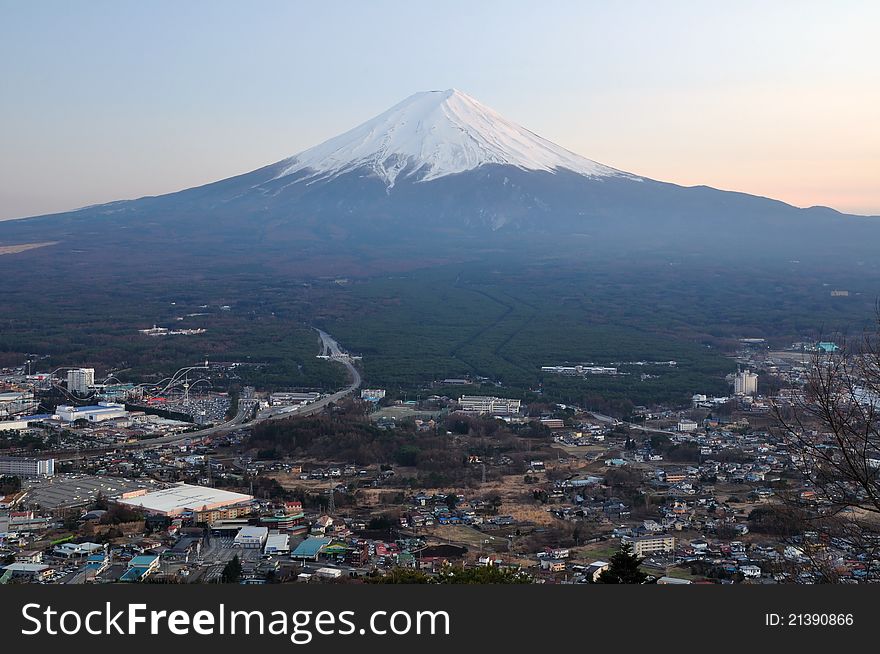 Fuji Mt. view from cable car view point