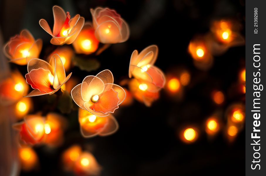 Beautiful Candle With Dark Background