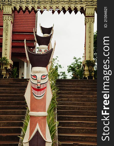 Statue Of Thai Masked
