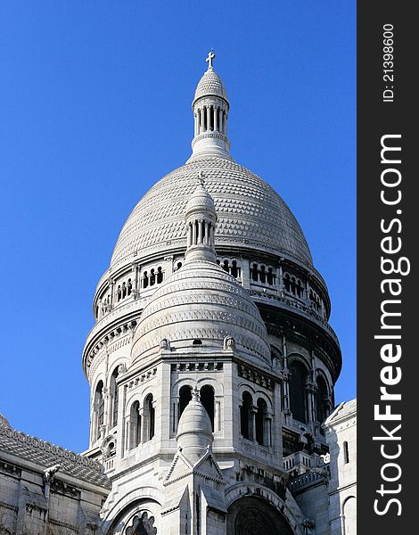 View of the Sacre Coeur, Basilica, France