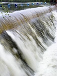 Weir In Flood - 2 Royalty Free Stock Photos Weir In Flood - 2 Royalty Free Stock Photos