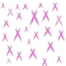 Faint Pink Ribbon Stock Image Faint Pink Ribbon Stock Image