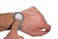 Hand Showing Time Stock Images