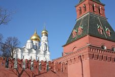 Kremlin Wall Royalty Free Stock Photo Kremlin Wall Royalty Free Stock Photo