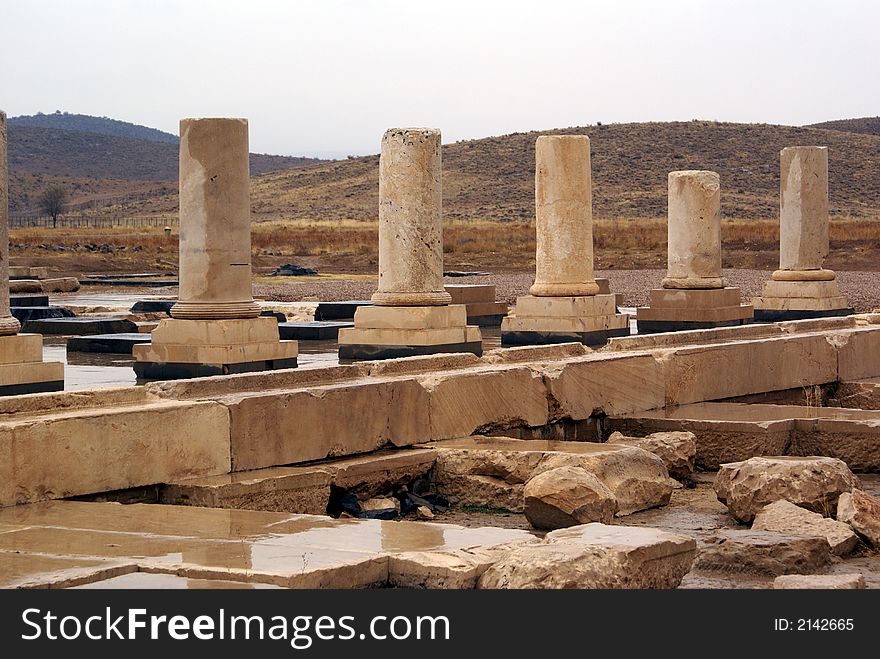 Columns In Pasargadae