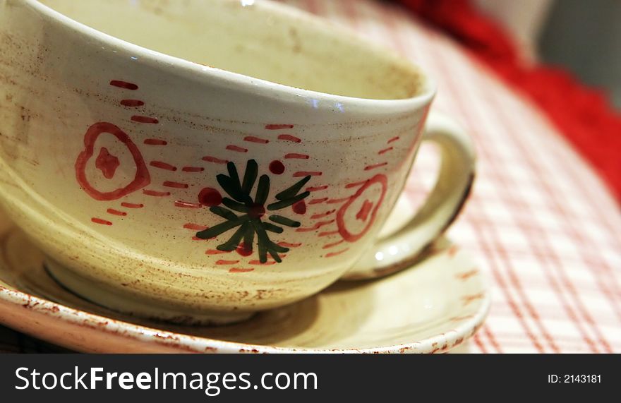 Close-up of a tea cup