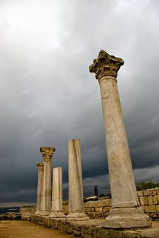 Ancient Greek Columns Royalty Free Stock Images