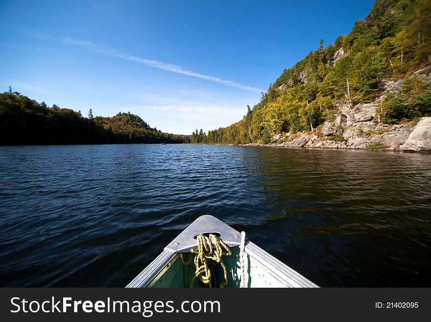 Paddling on the Carpenter lake, Canada. Paddling on the Carpenter lake, Canada