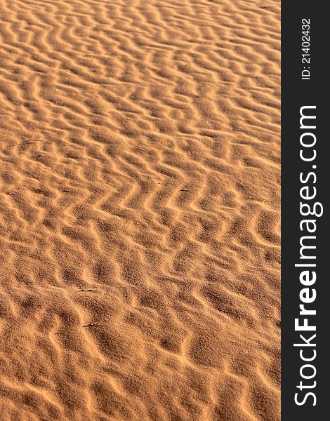 Soil detail of Sossusvlei sand dunes, Namib desert