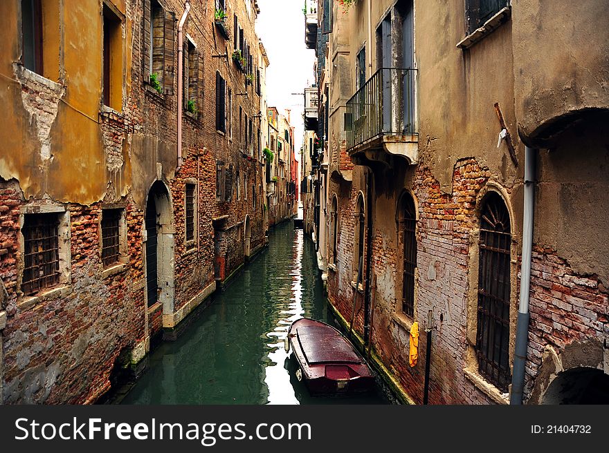 Some canal in Venice, Italy. Some canal in Venice, Italy.