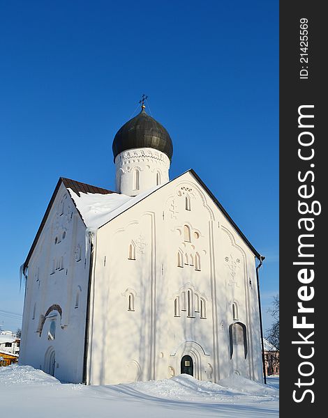 View of old church in Veliky Novgorod, Russia. View of old church in Veliky Novgorod, Russia.