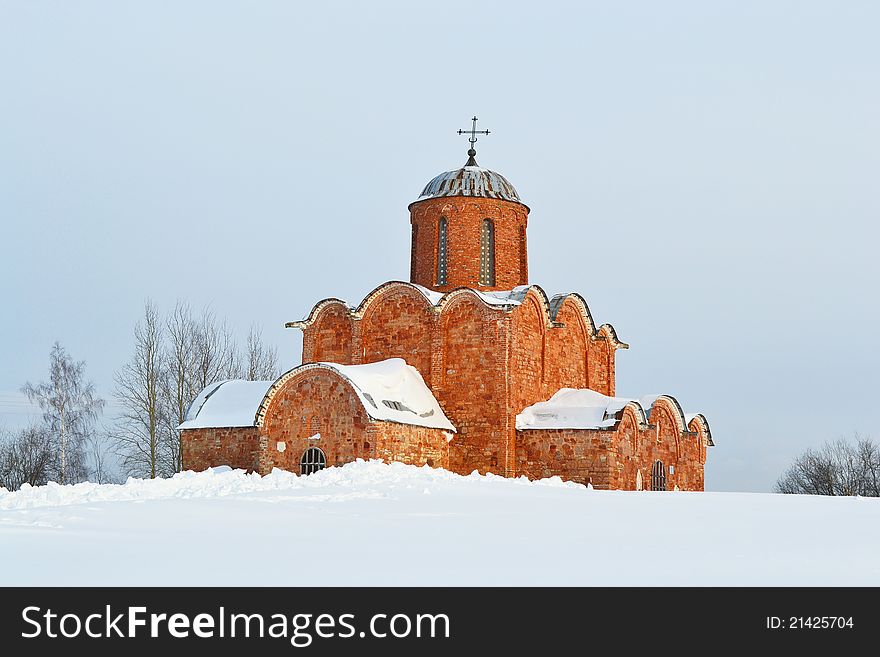 View of old church in Veliky Novgorod, Russia. View of old church in Veliky Novgorod, Russia.