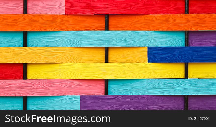 Colorful wooden wall and background. Colorful wooden wall and background