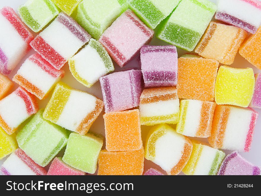 Colorful Jelly and Candy Background
