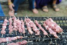 Lamb Kabobs Grilled On Skewers Stock Photos Lamb Kabobs Grilled On Skewers Stock Photos