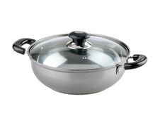Aluminum Cooking Pot Royalty Free Stock Images