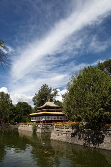 Tibetan Style Pavilion Stock Images Tibetan Style Pavilion Stock Images